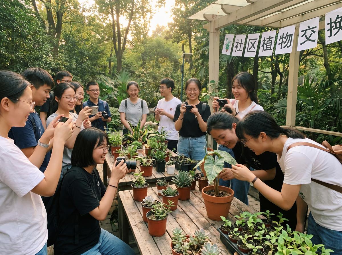 陈美娇陈美娇视频-社区植物交换活动视频